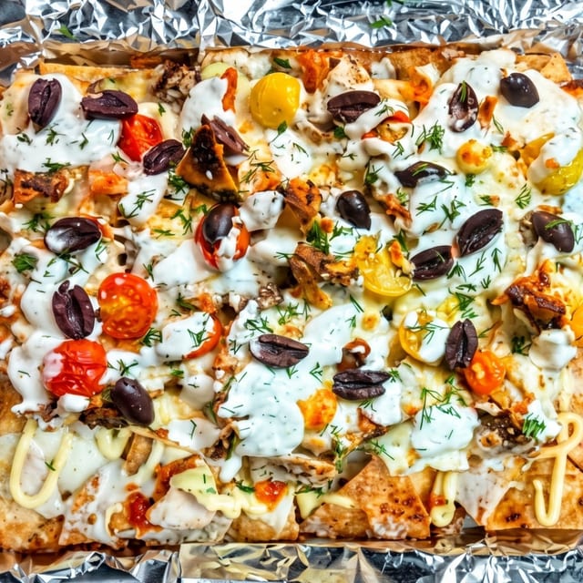 Greek Gyro Nachos.
