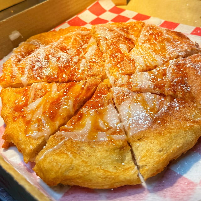 Cinnamon Roll Pizza.