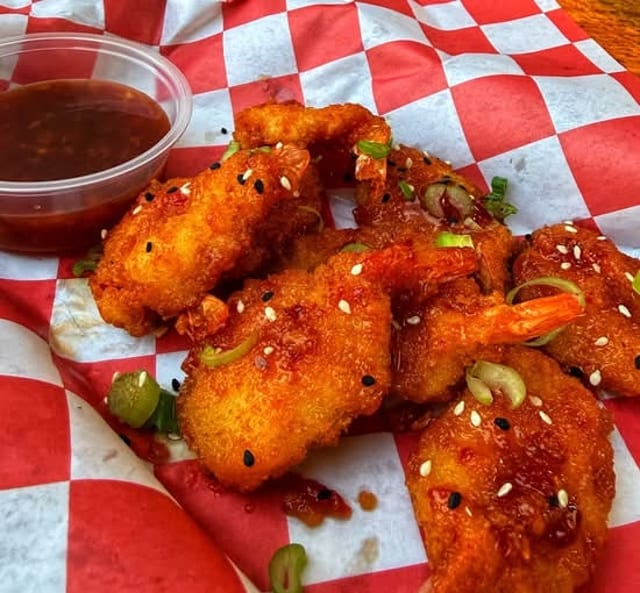Kung Pow Shrimp.